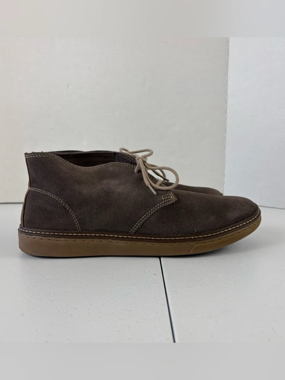 Johnston & Murphy Wallace Chukka Boots Taupe Suede Mens Sz 10M Shoes E15